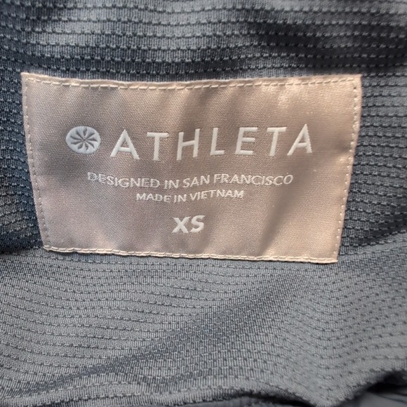 Athleta Rock Ridge Primaloft Quilted Jacket Sz XS Hooded Astronomy Grey 350851 - Picture 9 of 10